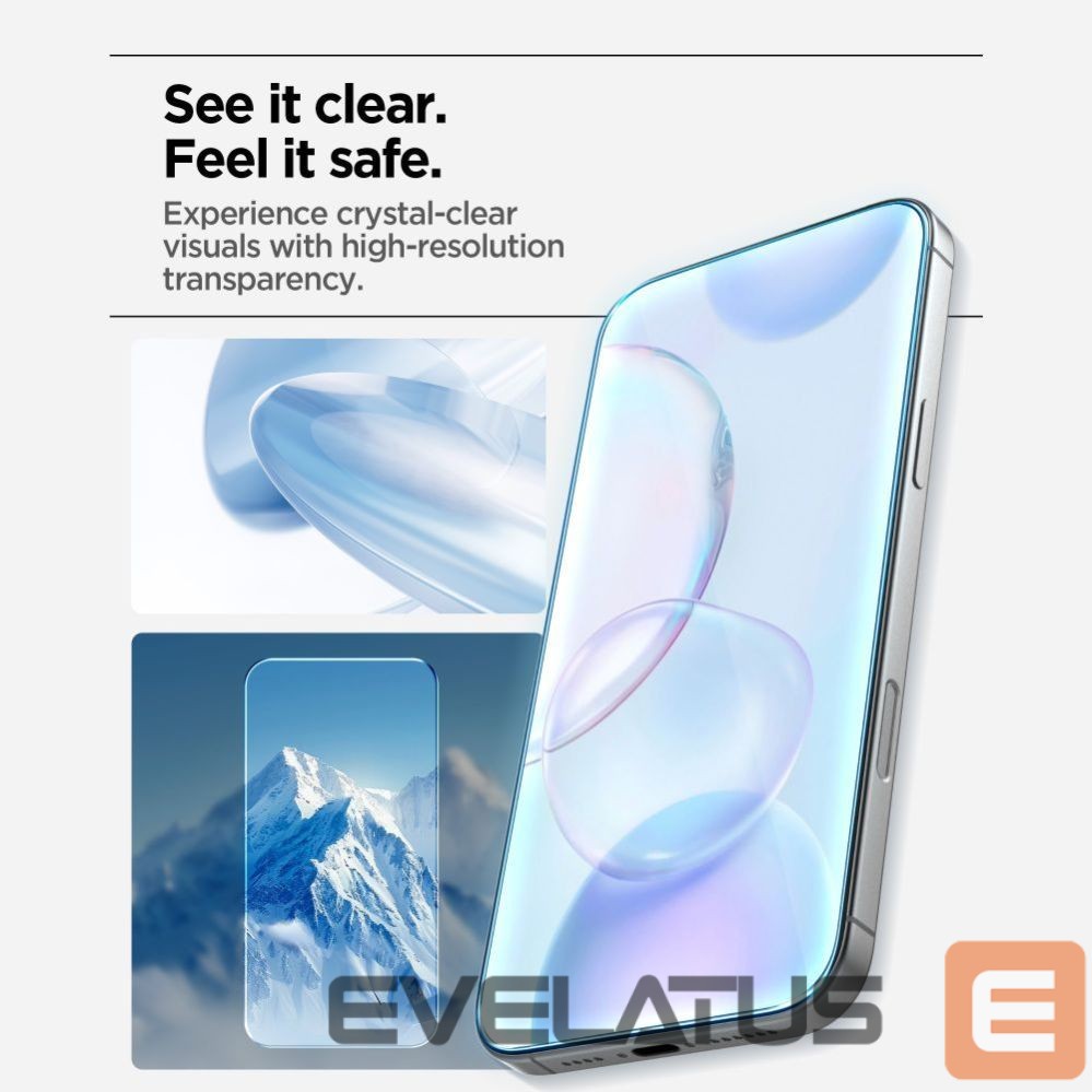 Kitos prekės Spigen Spigen Glas.tR AlignMaster Slim 3-Pack Tempered Glass for iPhone 17 Pro