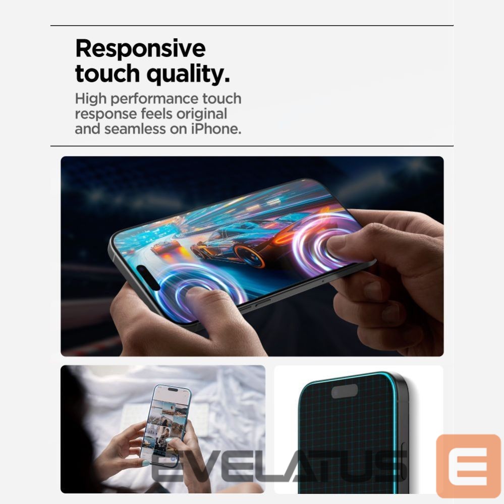 Kitos prekės Spigen Spigen Glas.tR AlignMaster Slim 3-Pack Tempered Glass for iPhone 17 Pro