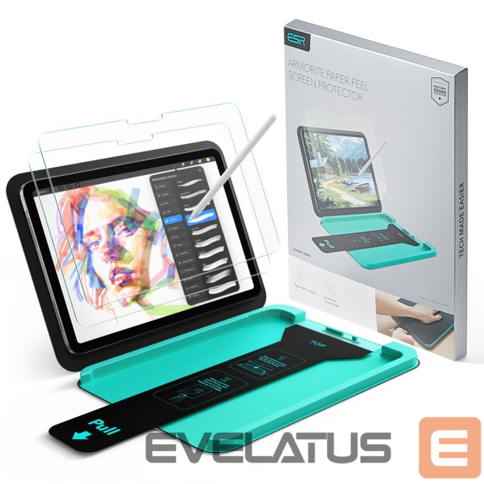 Kitos prekės ESR ESR Paper Feel 2-Pack Tempered Glass for iPad 10.9” (2022) / 11” (2025)