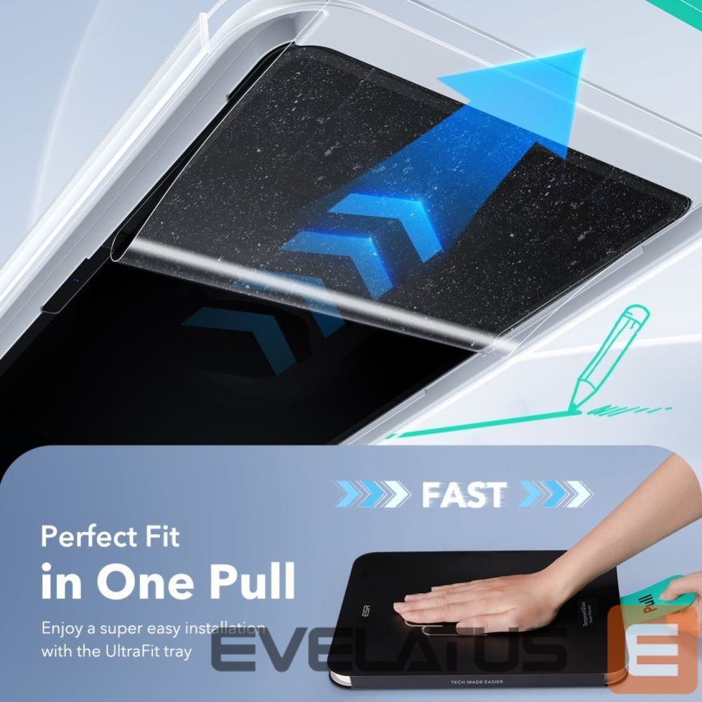 Kitos prekės ESR ESR Paper Feel 2-Pack Tempered Glass for iPad 10.9” (2022) / 11” (2025)