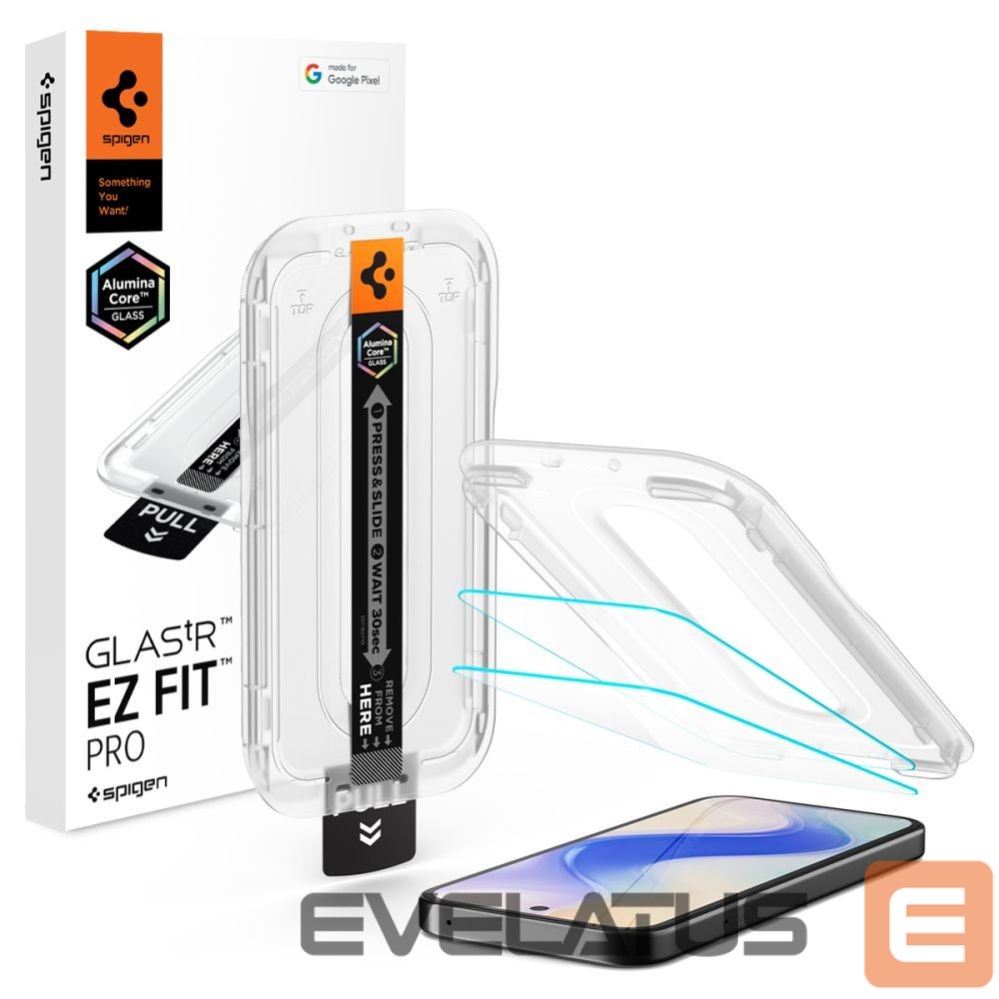 Kitos prekės Spigen Spigen Glas.tR EZ Fit Pro 2-Pack Tempered Glass Screen Protector for Google Pixel 10A