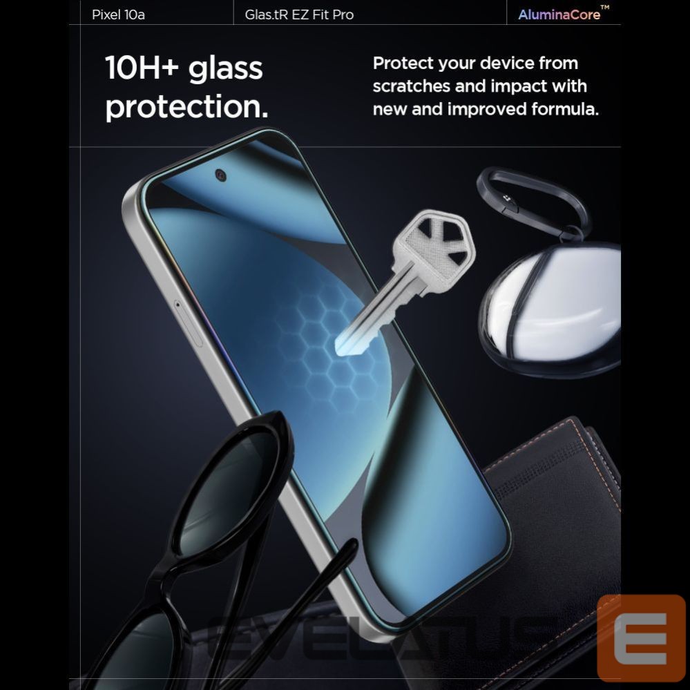 Kitos prekės Spigen Spigen Glas.tR EZ Fit Pro 2-Pack Tempered Glass Screen Protector for Google Pixel 10A