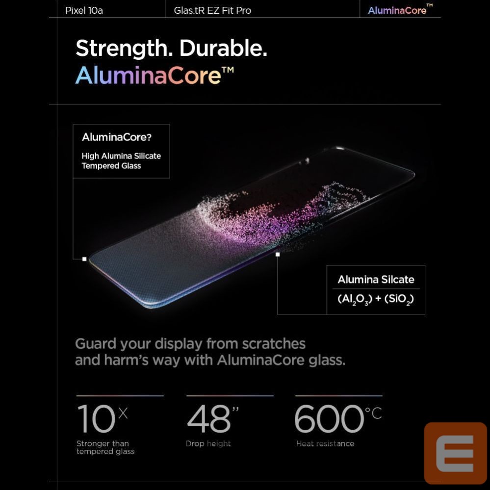 Kitos prekės Spigen Spigen Glas.tR EZ Fit Pro 2-Pack Tempered Glass Screen Protector for Google Pixel 10A