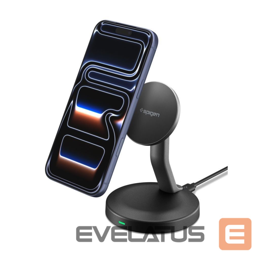 Kitos prekės Spigen Spigen EF151MS Essential MagSafe 15W Wireless Charger - Black