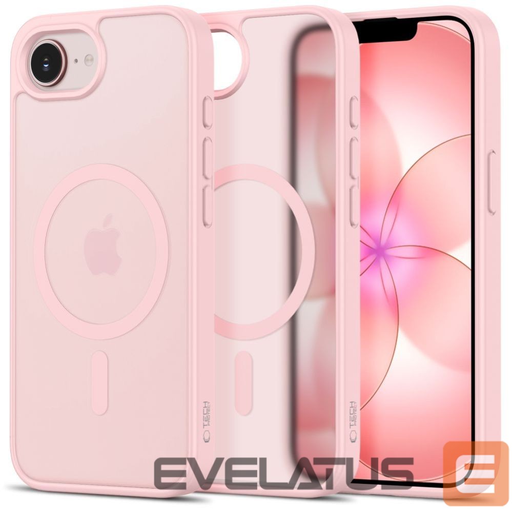 Kitos prekės Tech-Protect Tech-Protect BasicMag MagSafe Case for iPhone 16e / 17e - Matte Pink