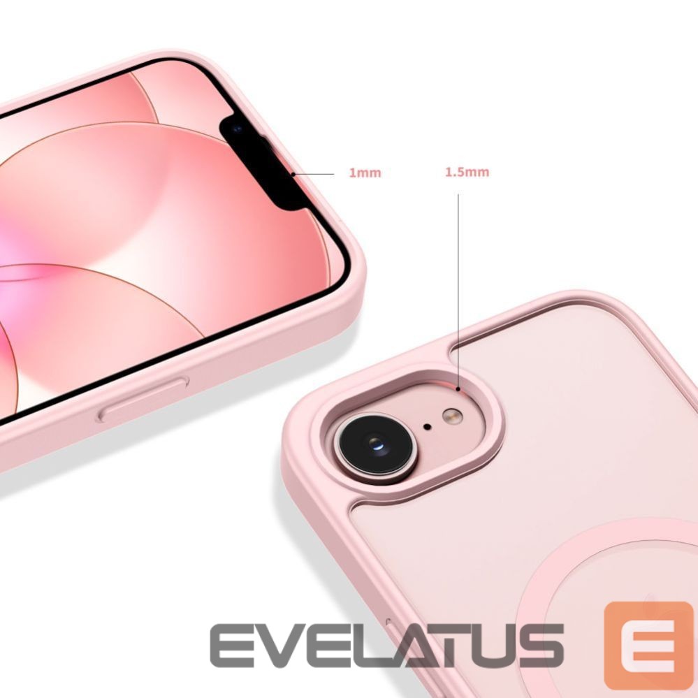 Kitos prekės Tech-Protect Tech-Protect BasicMag MagSafe Case for iPhone 16e / 17e - Matte Pink