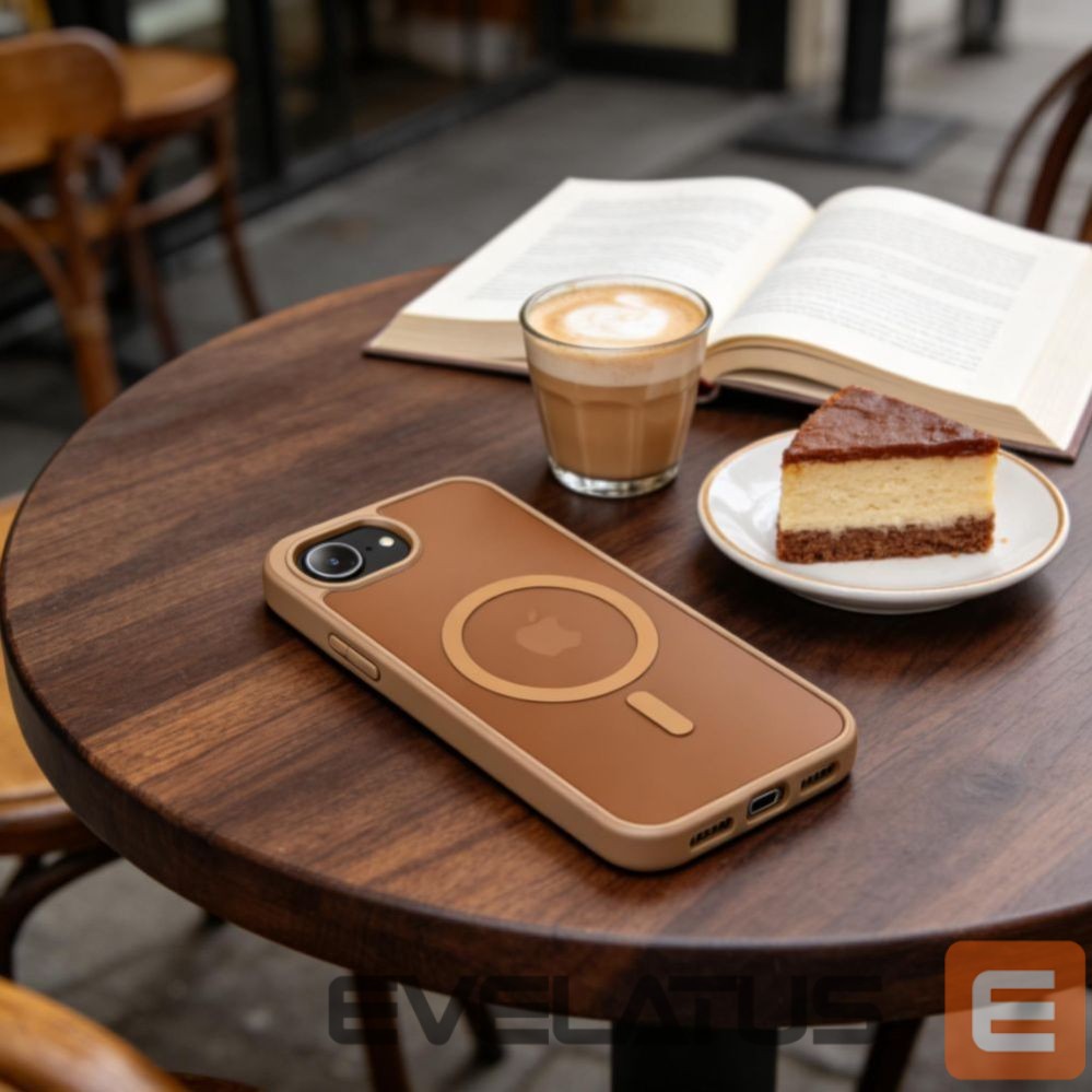 Kitos prekės Tech-Protect Tech-Protect BasicMag MagSafe Case for iPhone 16e / 17e - Brown