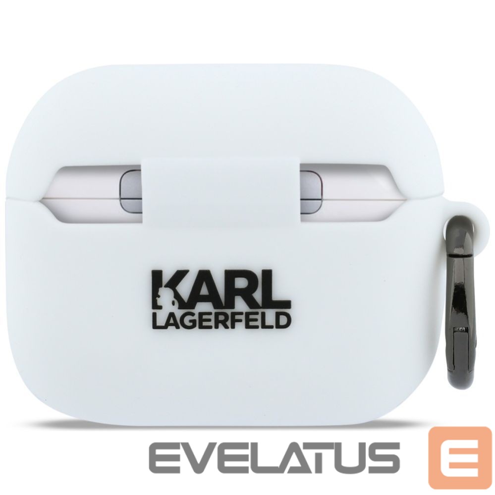 Kitos prekės Karl Lagerfeld Karl Lagerfeld Silicone Karl Head 3D Case for AirPods Pro 3 - White