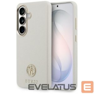 Kitos prekės Guess  Guess Rhinestone Round Logo MagSafe Case for Samsung Galaxy S26+ - Beige 