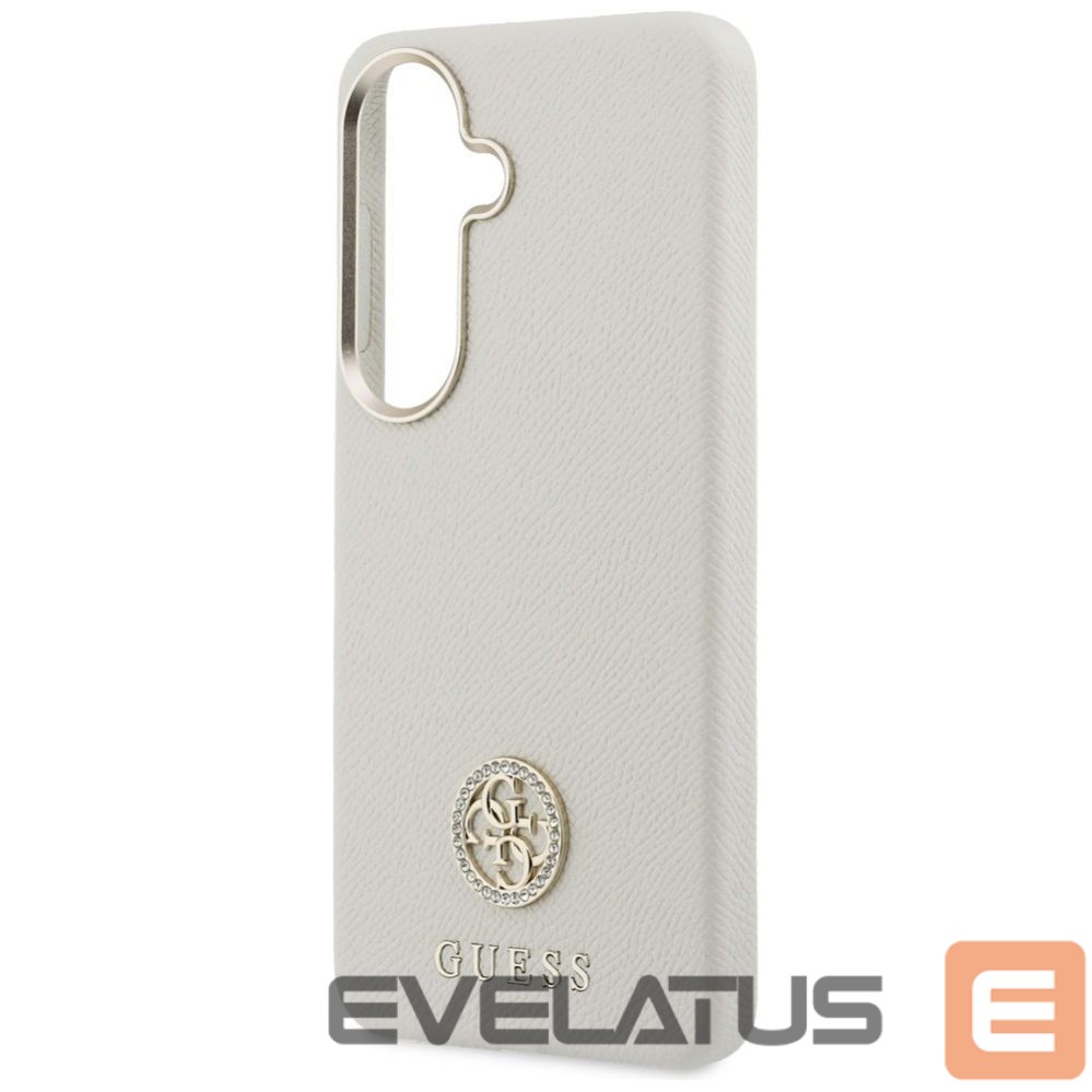Kitos prekės Guess Guess Rhinestone Round Logo MagSafe Case for Samsung Galaxy S26+ - Beige