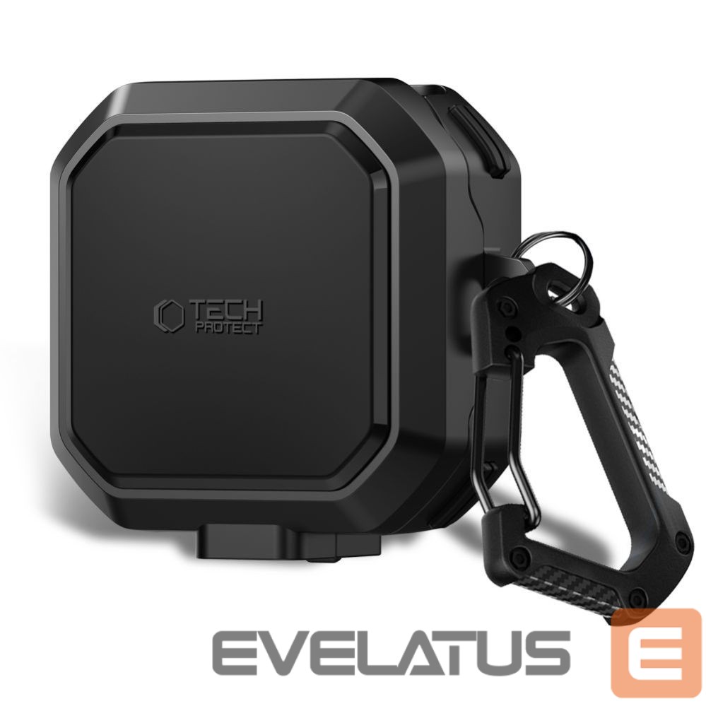 Kitos prekės Tech-Protect Tech-Protect Carbonox MagSafe Case for Samsung Galaxy Buds 4 / 4 Pro - Black