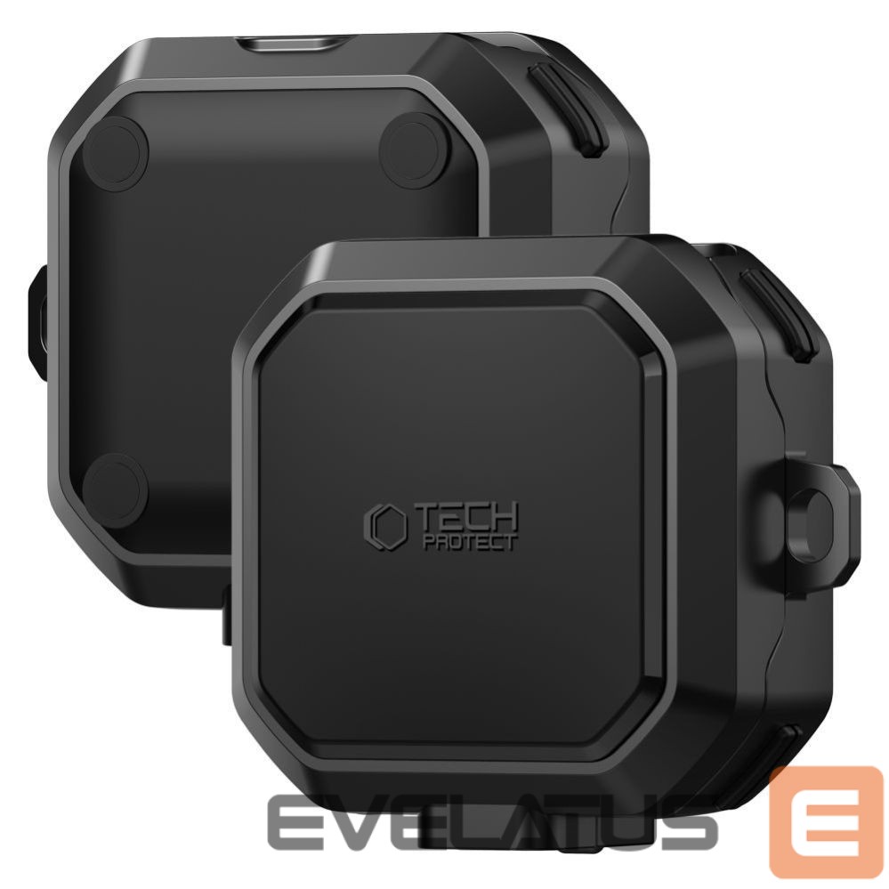 Kitos prekės Tech-Protect Tech-Protect Carbonox MagSafe Case for Samsung Galaxy Buds 4 / 4 Pro - Black