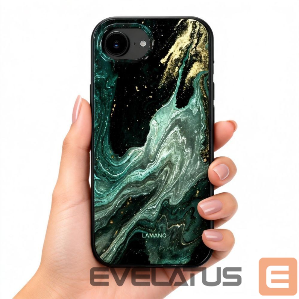 Kitos prekės Tech-Protect Tech-Protect Lamano MagSafe Case for iPhone 16e / 17e - Black and Green