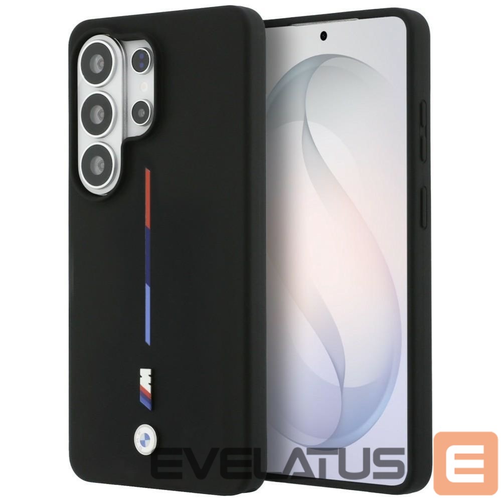Kitos prekės BMW BMW M Silicone Tricolor Line MagSafe Case for Samsung Galaxy S26 Ultra - Black