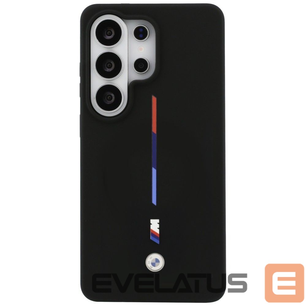 Kitos prekės BMW BMW M Silicone Tricolor Line MagSafe Case for Samsung Galaxy S26 Ultra - Black