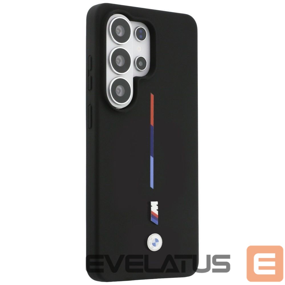 Kitos prekės BMW BMW M Silicone Tricolor Line MagSafe Case for Samsung Galaxy S26 Ultra - Black