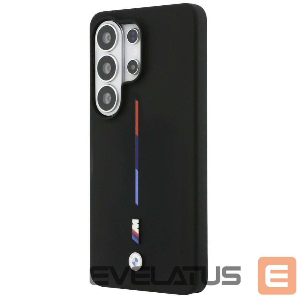 Kitos prekės BMW BMW M Silicone Tricolor Line MagSafe Case for Samsung Galaxy S26 Ultra - Black