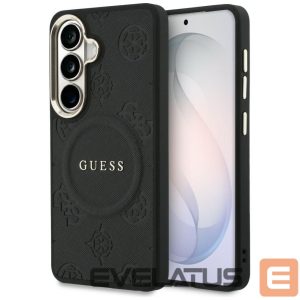 Kitos prekės Guess  Guess Saffiano Peony Embossed Ring MagSafe case for Samsung Galaxy S26+ - black 