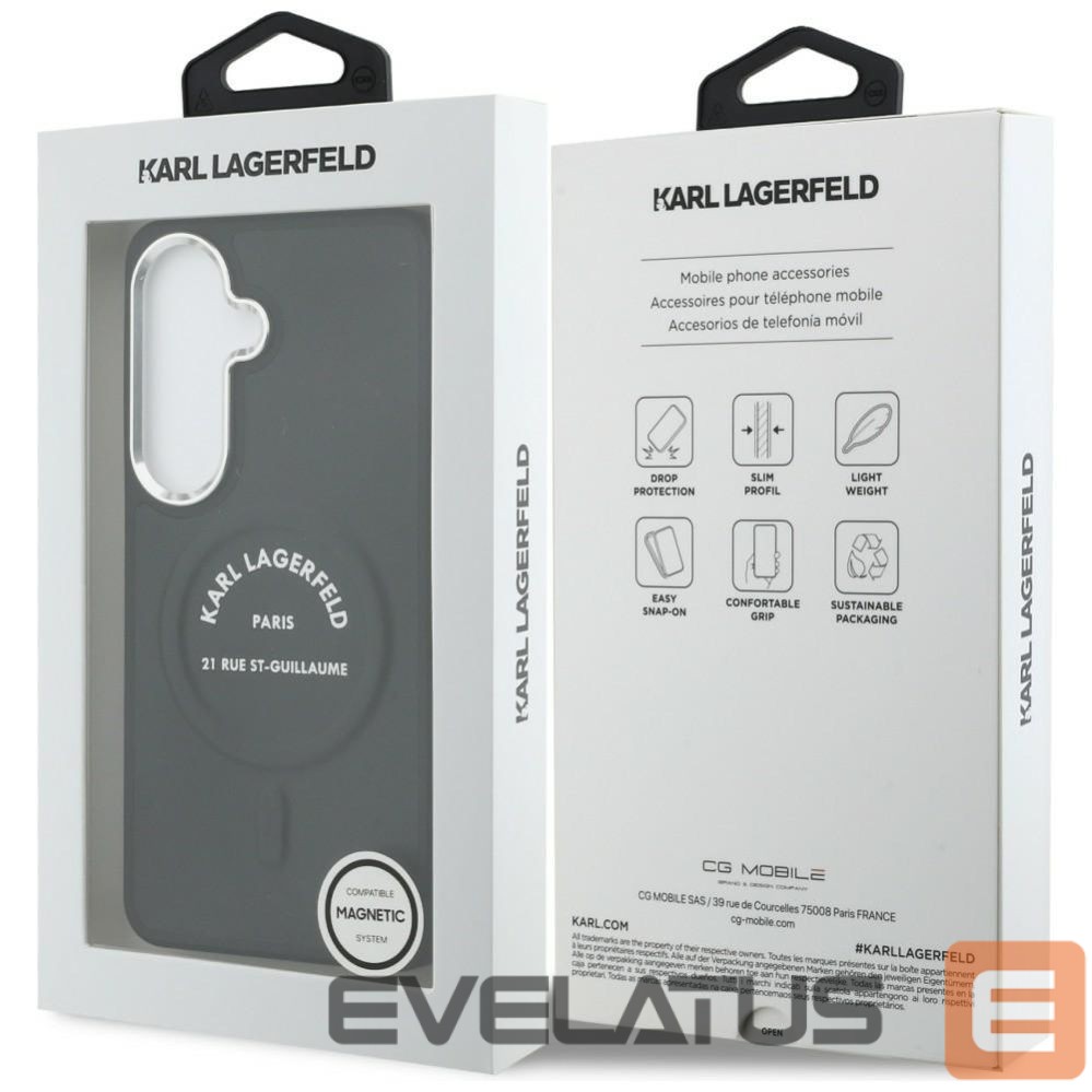 Kitos prekės Karl Lagerfeld Karl Lagerfeld Embossed Ring RSG Logo MagSafe Case for Samsung Galaxy S26+ - Black