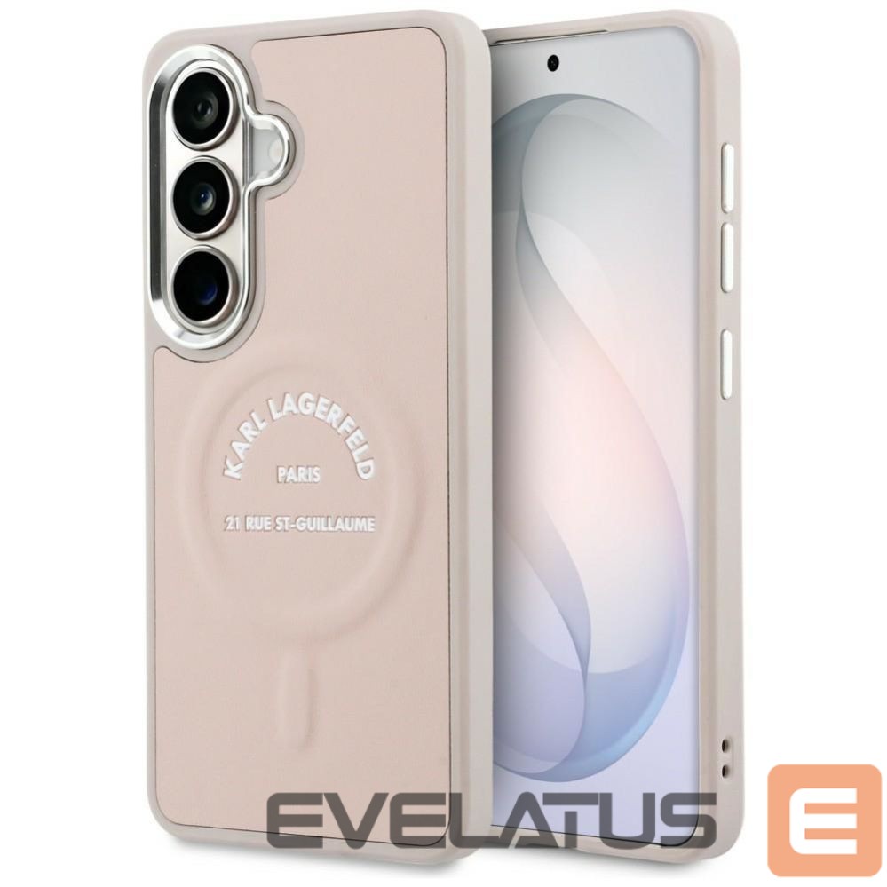 Kitos prekės Karl Lagerfeld Karl Lagerfeld Embossed Ring RSG Logo MagSafe Case for Samsung Galaxy S26+ - Pink