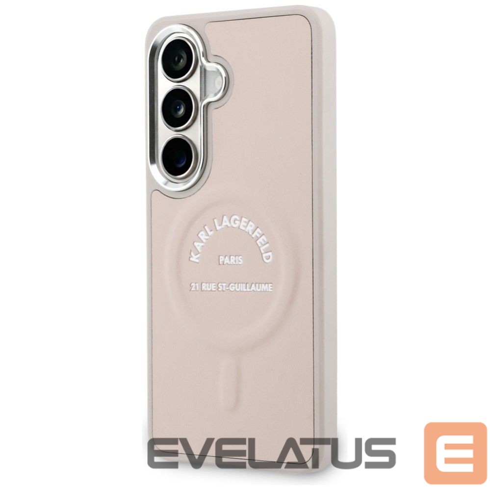 Kitos prekės Karl Lagerfeld Karl Lagerfeld Embossed Ring RSG Logo MagSafe Case for Samsung Galaxy S26+ - Pink
