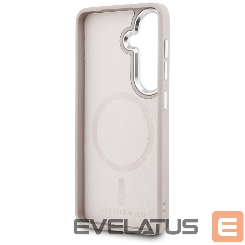 Kitos prekės Karl Lagerfeld Karl Lagerfeld Embossed Ring RSG Logo MagSafe Case for Samsung Galaxy S26+ - Pink