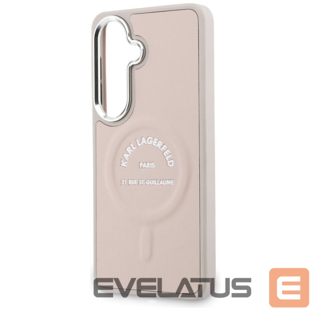 Kitos prekės Karl Lagerfeld Karl Lagerfeld Embossed Ring RSG Logo MagSafe Case for Samsung Galaxy S26+ - Pink