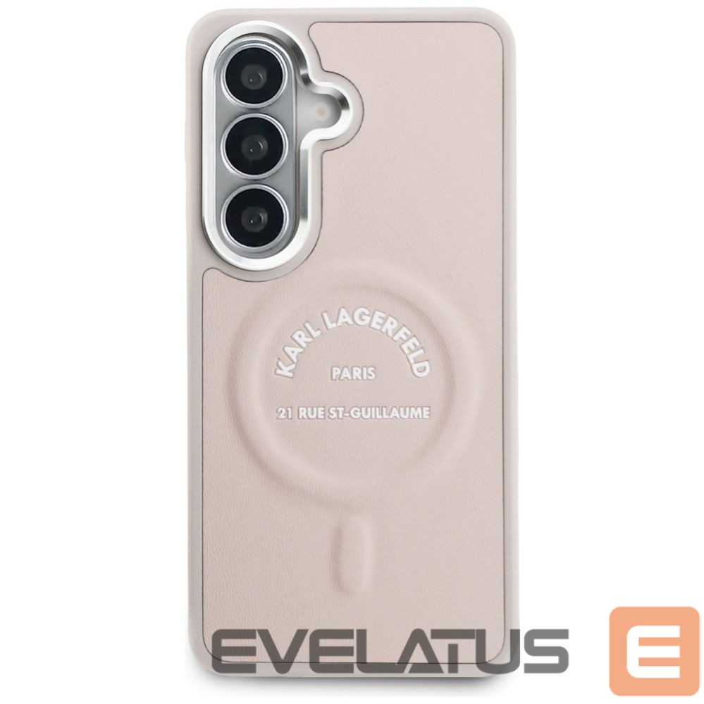 Kitos prekės Karl Lagerfeld Karl Lagerfeld Embossed Ring RSG Logo MagSafe Case for Samsung Galaxy S26+ - Pink