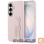 Kitos prekės Karl Lagerfeld  Karl Lagerfeld Grained Signature Metal Resin Logo Case for Samsung Galaxy S26 - Pink 