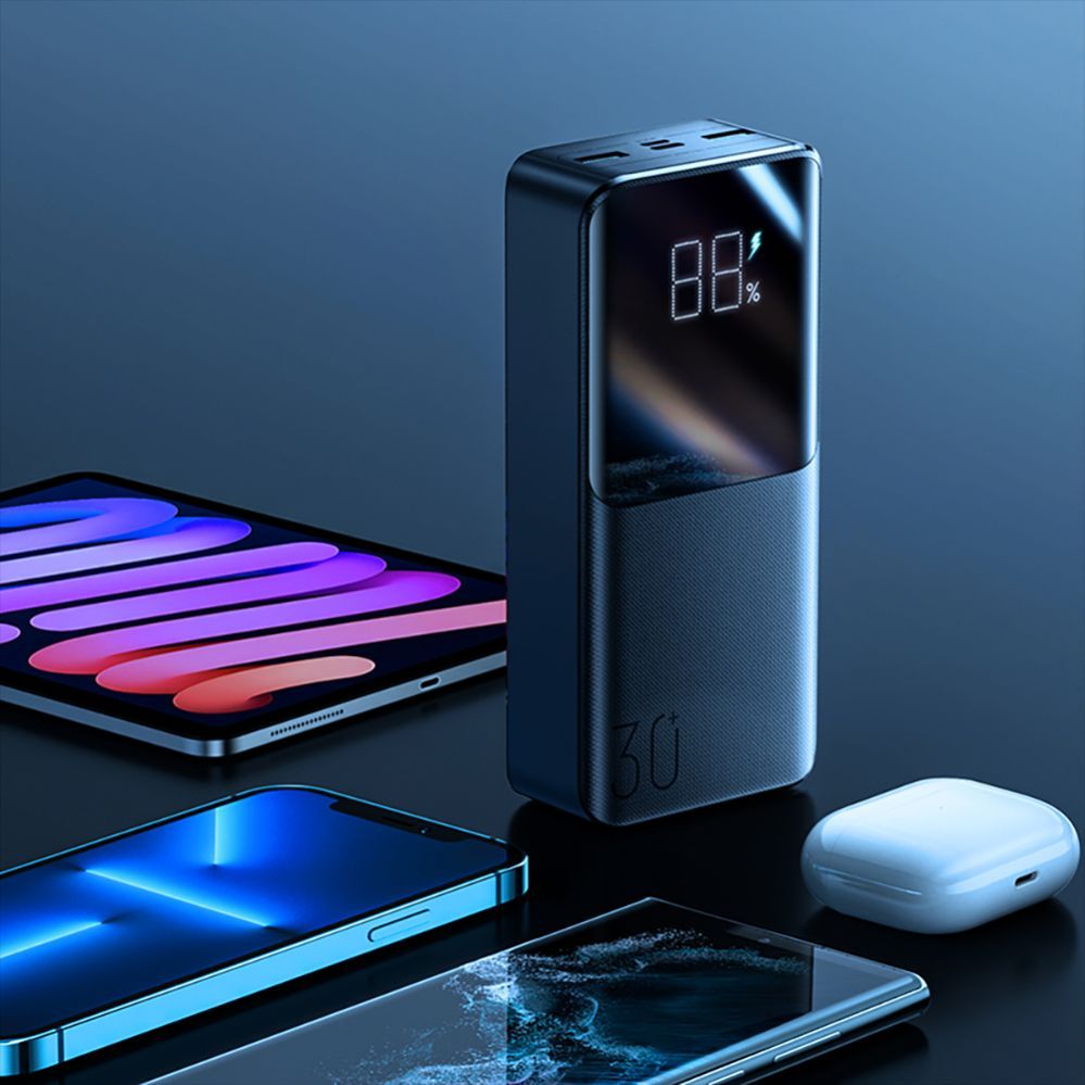 Išorinė baterija Joyroom Joyroom power bank 30000mAh 22.5W PD QC3.0 AFC black (JR-QP193)