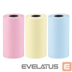 Eksploatacinės medžiagos spausdintuvams Hurtel  Set of colorful paper rolls for the HURC9 cat mini thermal printer - 3 pcs. 
