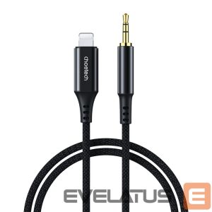 Kabelis Choetech  Choetech AUX007 Lighting / mini jack 3.5mm cable 1 m - black 