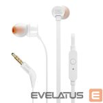 laidiniai garsiakalbiai JBL  JBL T110 Wired In-Ear Headphones Mini Jack 3.5mm - White 