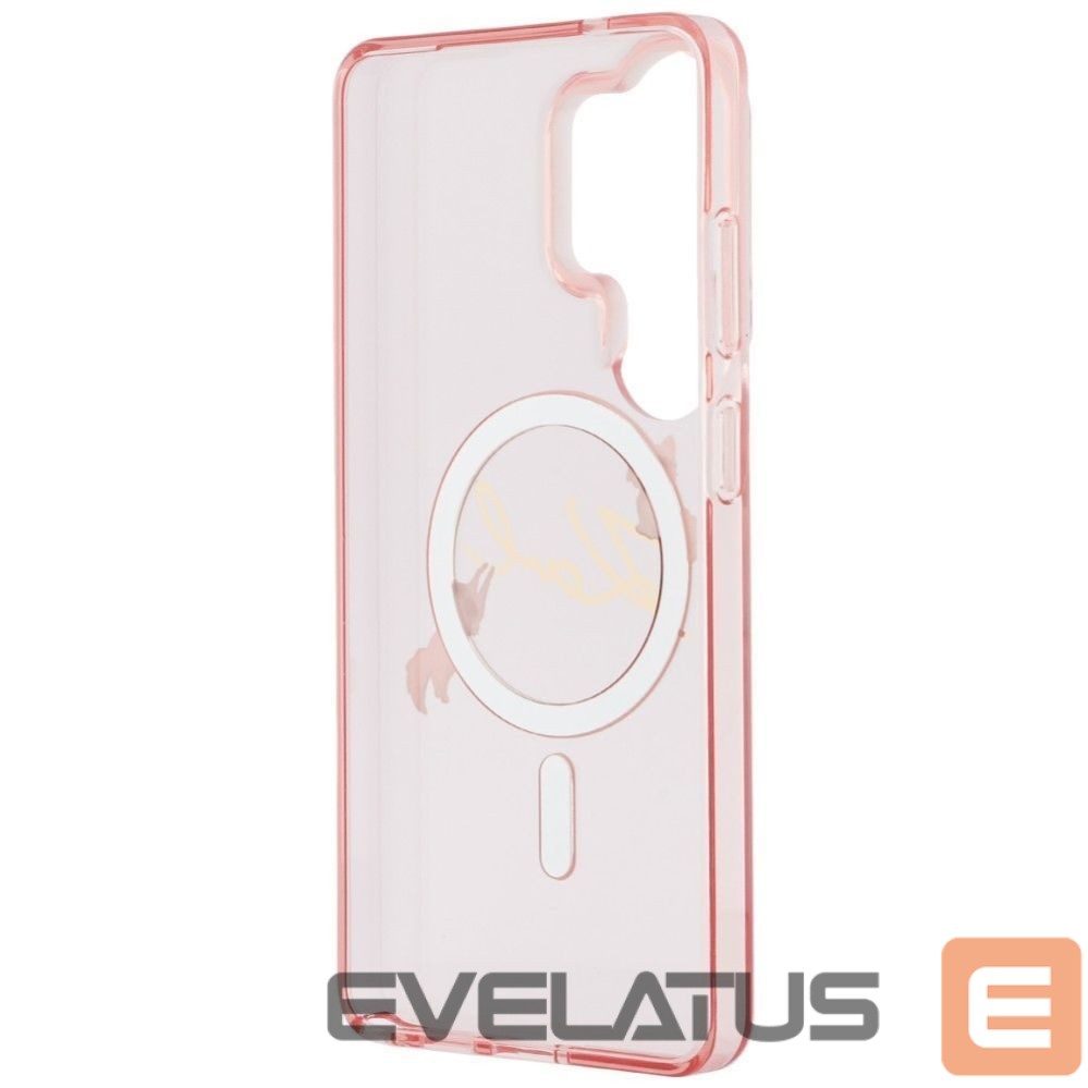 Nugarėlės dėklai Karl Lagerfeld KARL LAGERFELD case for SAMSUNG S26 Ultra KLHMS26L5HKSCAP (Magnetic IML KC Script) pink