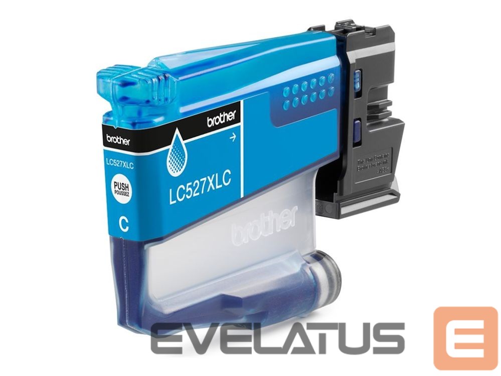 Eksploatacinės medžiagos spausdintuvams Brother LC527XLC Cyan High Yield Inkjet Cartridge |