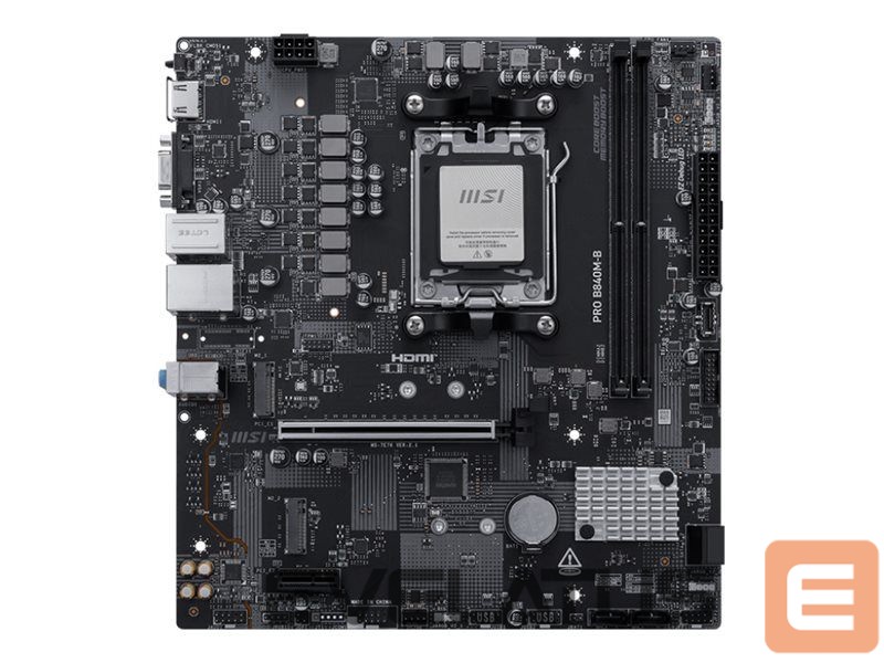 Intel procesoriaus pagrindinė plokštė MSI PRO B840M-B |
