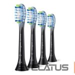 Dantų šepetėlis Philips  HX9044/88 Sonicare Premium Plaque Defence Replacement brush heads, 4 pcs, Black | 