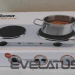 Elektrinė orkaitė Tristar  SALE OUT.  Free standing table hob | KP-6245 | Number of burners/cooking zones 2 | Rotary | White | DAMAGED PACKAGING | Electric 