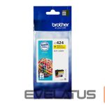 Eksploatacinės medžiagos spausdintuvams Brother  LC-424Y | Ink Cartridge | Yellow 