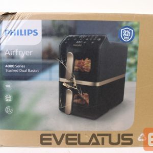 Stalo grotelės Philips  SALE OUT.  Dual Basket Airfryer | NA462/70 4000 Series | Power 2750 W | Capacity 10 L | Rapid Air technology | Black | DAMAGED PACKAGING, SCRATCHES , BROKEN CORPUS 