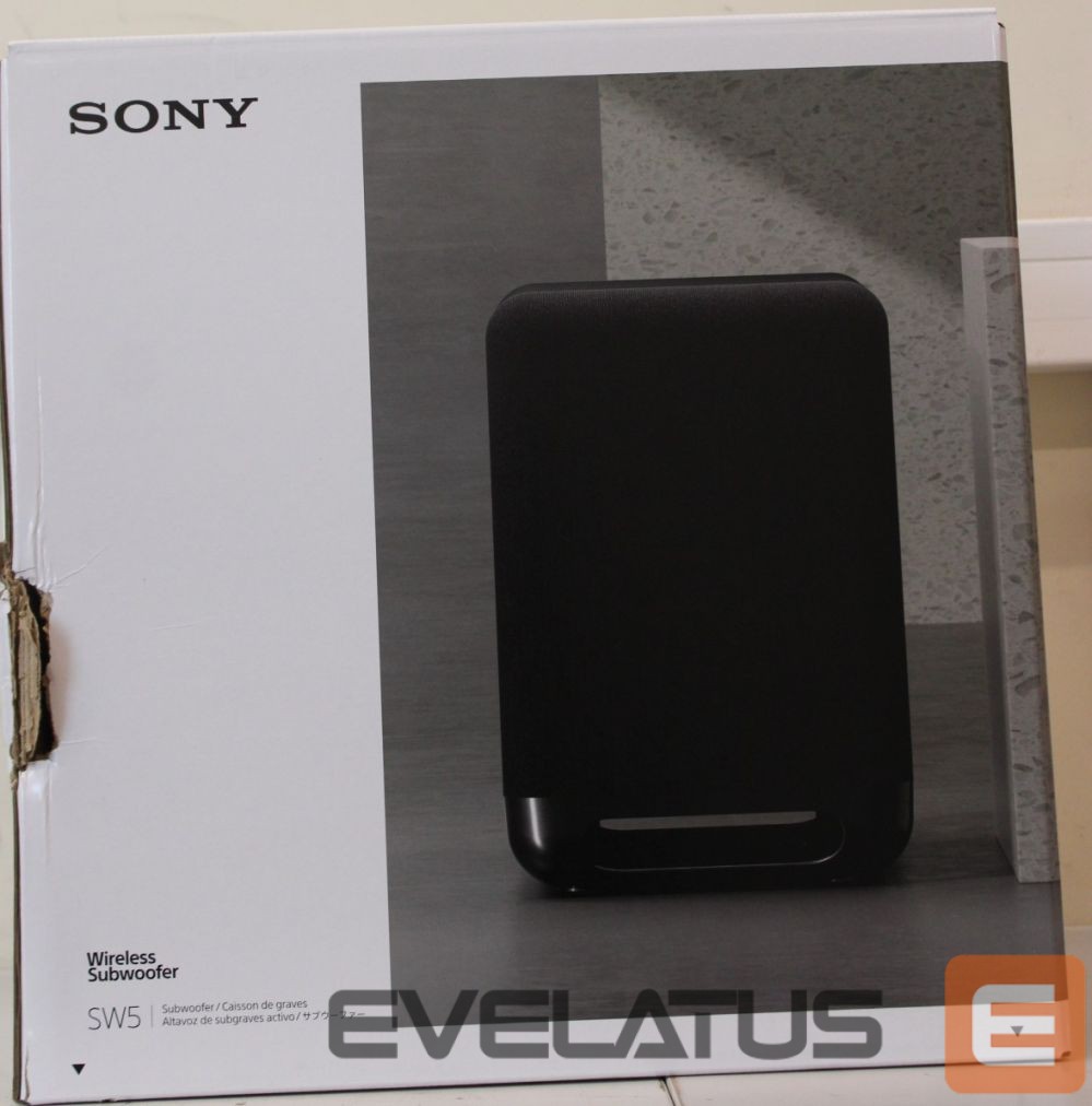 Kompiuterinės kolonėlės Sony SALE OUT. SA-SW5 Wireless 300W Subwoofer for HT-A9/A7000 | Speaker | Subwoofer for HT-A9/A7000 | DAMAGED PACKAGING | 300 W | Black | 2 Ω | Portable | Wireless connection