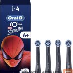 Dantų šepetėlis Oral-B  Replacement brush heads | iO kids Refills Spiderman | Heads | For kids | Number of brush heads included 4 