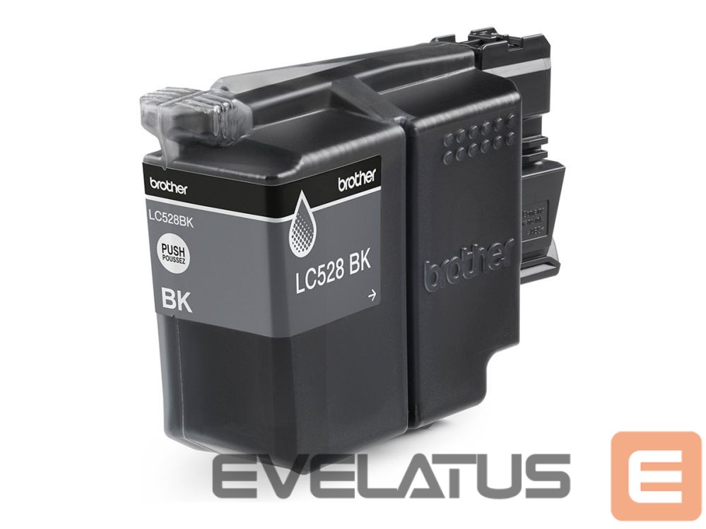Eksploatacinės medžiagos spausdintuvams Brother LC528BK Black High Yield Inkjet Cartridge |