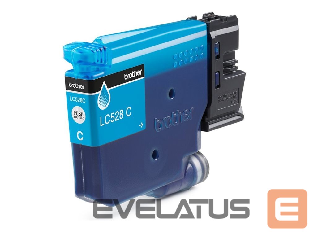 Eksploatacinės medžiagos spausdintuvams Brother LC528C Cyan High Yield Inkjet Cartridge |