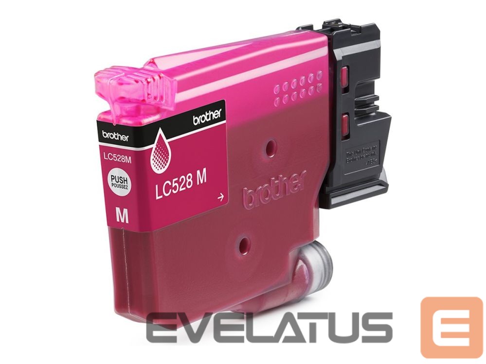 Eksploatacinės medžiagos spausdintuvams Brother LC528M Magenta High Yield Inkjet Cartridge |