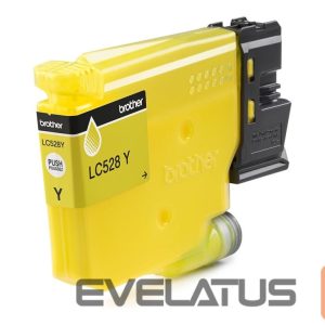 Eksploatacinės medžiagos spausdintuvams Brother  LC528Y Yellow High Yield Inkjet Cartridge | 