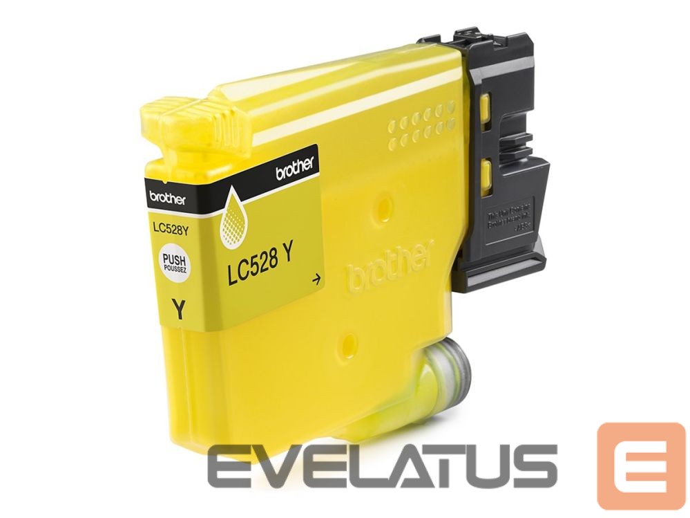 Eksploatacinės medžiagos spausdintuvams Brother LC528Y Yellow High Yield Inkjet Cartridge |