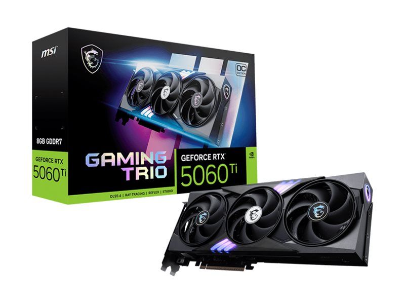Vaizdo plokštės / Vaizdo plokštės MSI GeForce RTX 5060 Ti 8G GAMING TRIO OC |