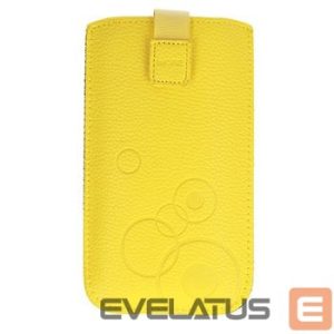 Universali kišenė telefono korpusui iLike Universal Leather Pocket Case XL Yellow