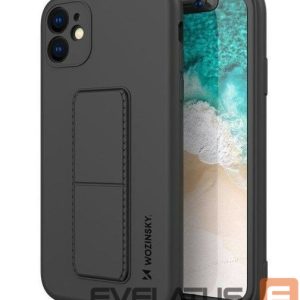 Nugarėlės dėklai Wozinsky Apple Kickstand Case flexible silicone iPhone 11 Black